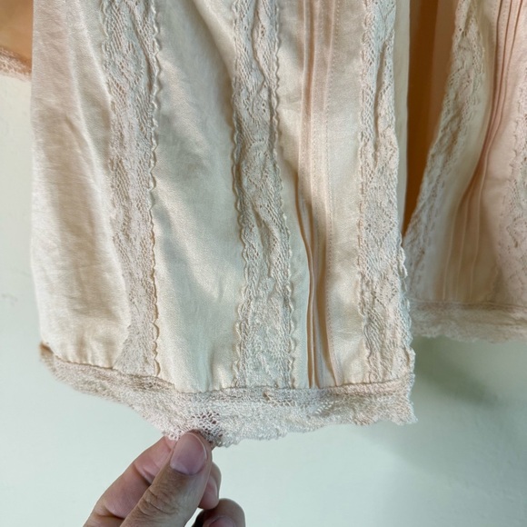 Free People Barabarella Bed Jacket Lace Tie Top Size Small - Picture 5 of 10